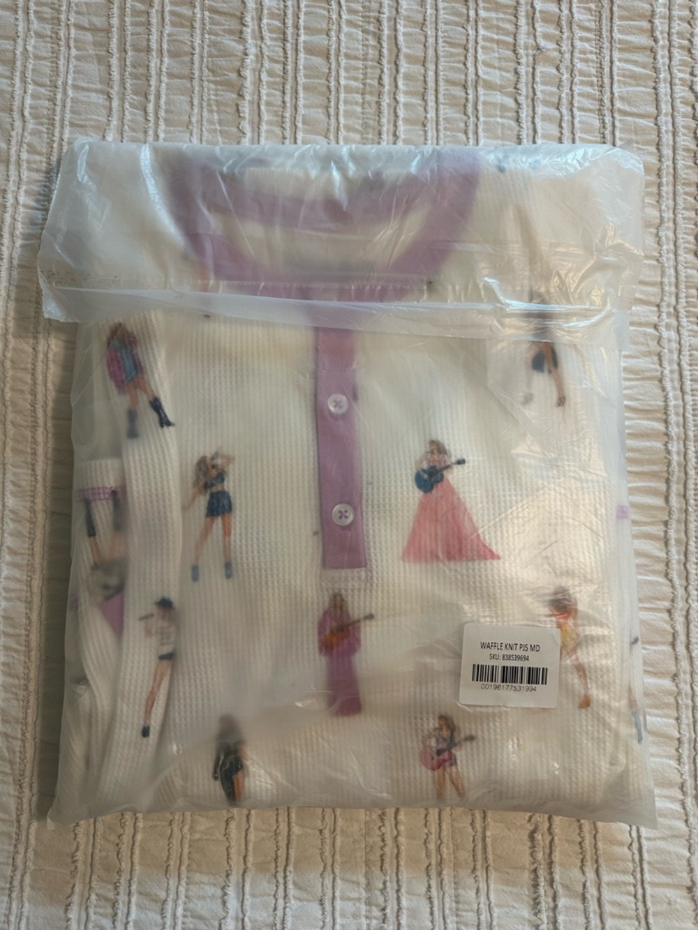 Taylor Swift The Eras Tour Waffle Knit Pajama Set M - NEW! - Picture 2 of 6